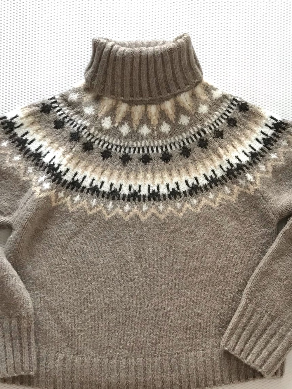 H&M LOGG Nordic Fair Isle Turtleneck Sweater - XS EUC boho